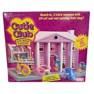 Vintage Cutie Club Cutie Manor Playhouse 2-Story Galoob 3644 1990 Collectible 15